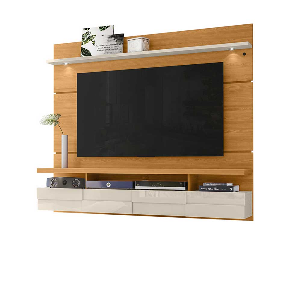 Bancada Suspensa Grok MDP Pintura UV até 60 Cinamomo/OffWhite G97 - Gran Belo