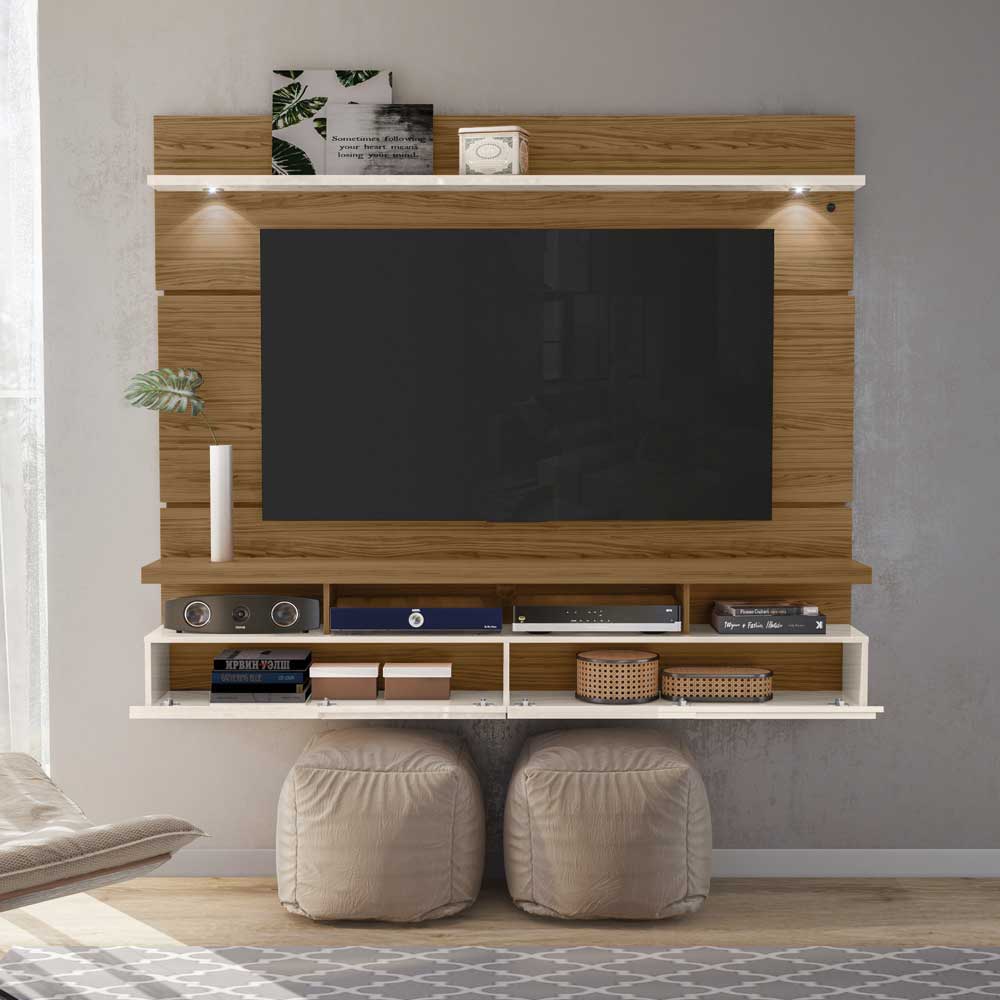 Bancada Suspensa Grok MDP Pintura UV até 60 Naturale/OffWhite G97 - Gran Belo
