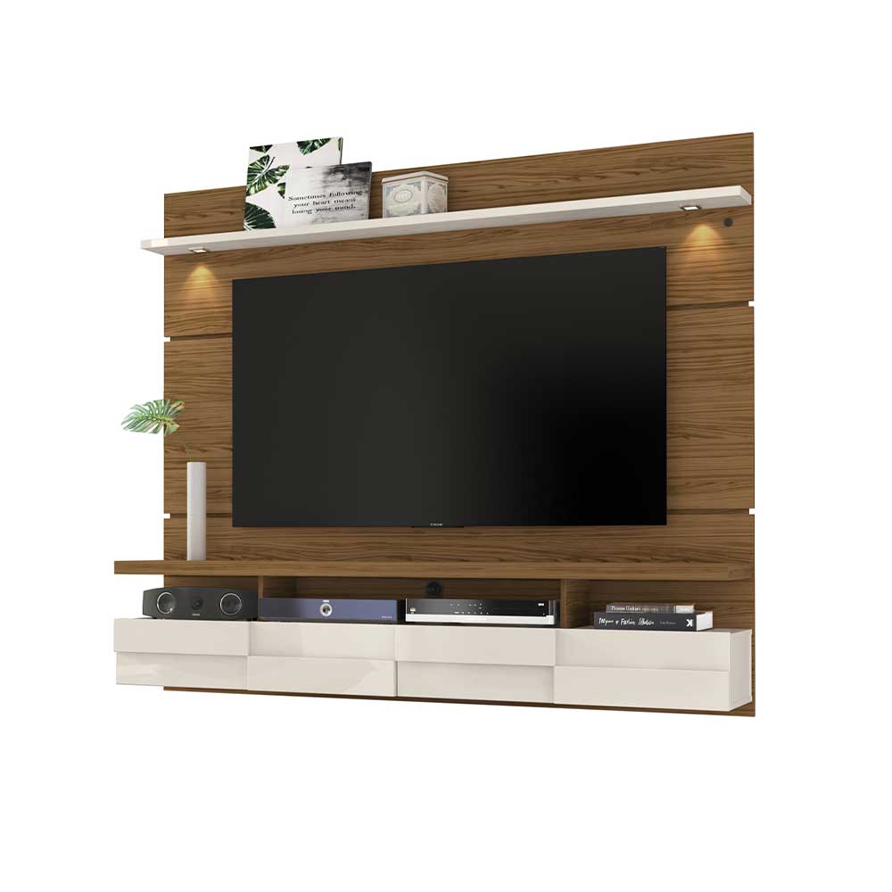Bancada Suspensa Grok MDP Pintura UV até 60 Naturale/OffWhite G97 - Gran Belo