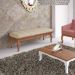 Banco Decorativo Sala de Estar Fiord 160cm Linho Bege G42 - Gran Belo