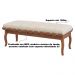 Banco Decorativo Sala de Estar Fiord 160cm Linho Bege G42 - Gran Belo