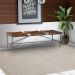 Banco Decorativo para Varanda Cozinha 3 Lugares Dresden 140cm Grafite Madeira Maciça Rustic Brown - Gran Belo