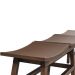 Banco Decorativo para Varanda Cozinha 3 Lugares Eden 149cm Madeira Maciça Rustic Brown G54 - Gran Belo