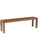 Banco Decorativo para Varanda Cozinha Dumai 120cm Madeira Maciça Walnut Escovado G54 - Gran Belo