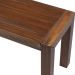 Banco Decorativo para Varanda Cozinha Dumai 120cm Madeira Maciça Walnut Escovado G54 - Gran Belo