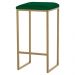 Banqueta Decorativa Billie Base Gold Suede Verde - Gran Belo