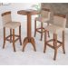 Banqueta Decorativa Sala de Jantar Milena Linho Bege G42 - Gran Belo