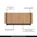 Buffet Aparador Decorativo 160cm Destin Freijó/Preto G73 - Gran Belo
