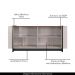 Buffet Aparador Decorativo 160cm Destin Off White/Preto G73 - Gran Belo