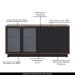 Buffet Aparador Decorativo 160cm Gunga Noce/Preto G73 - Gran Belo