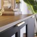 Buffet Aparador Decorativo 160cm Gunga Noce/Preto G73 - Gran Belo