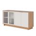 Buffet Aparador Decorativo 160cm Gunga Off White/Freijó G73 - Gran Belo