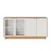 Buffet Aparador Decorativo 160cm Gunga Off White/Freijó G73 - Gran Belo