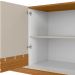 Buffet Aparador Decorativo Giustino Puxador em PU 160cm Nature/Off White G77 - Gran Belo