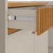 Buffet Aparador Decorativo Modric Detalhe Ripado 133cm Nature/Off White G77 - Gran Belo