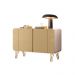 Buffet Decorativo Benvenuto MDP/MDF Sala de Estar Pés em Aço Off White/Champagne G26 - HB Móveis