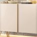 Buffet Decorativo Sala de Estar Bambino MDP/MDF Pés em Aço Off White G26 - Gran Belo