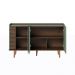 Buffet Decorativo Sala de Jantar Versátil Village 1,36cm Pés de Madeira Hortelã/ Amêndoa G73 - Gran Belo