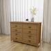 Cômoda Decorativa 8 Gavetas Madeira Maciça Osiris Freijó - G74 - Gran Belo
