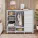 Cômoda Decorativa Caesar MDF/MDP Pés Rodízios Branco Fosco G11 - Gran Belo