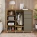 Cômoda Decorativa Caesar MDF/MDP Pés Rodízios Buriti/Fendi G11 - Gran Belo