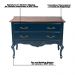 Cômoda Decorativa Julieta com 2 Gavetas Azul/Imbuía G71 - Gran Belo