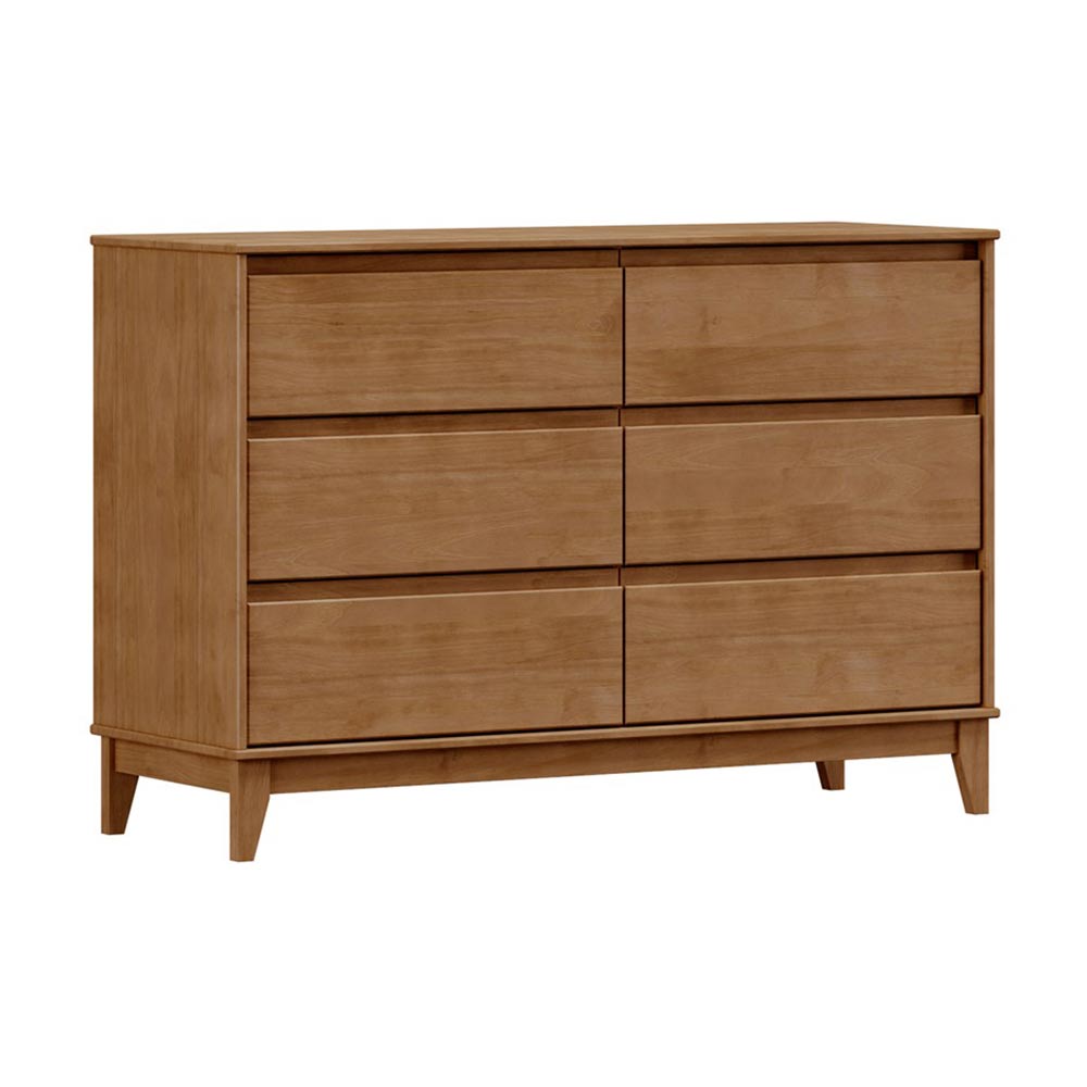 Cômoda Decorativa MDF 6 Gavetas Cullen Freijó - G74 - Gran Belo