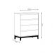 Cômoda Decorativa MDF Cullen 4 Gavetas OffWhite/Freijó - G74 - Gran Belo