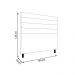 Cabeceira Decorativa Bacoli Casal 160cm Veludo Marrom G32 - Gran Belo