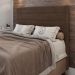 Cabeceira Decorativa Bacoli King 193cm Veludo Marrom G32 - Gran Belo