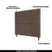 Cabeceira Decorativa Bacoli King 193cm Veludo Marrom G32 - Gran Belo