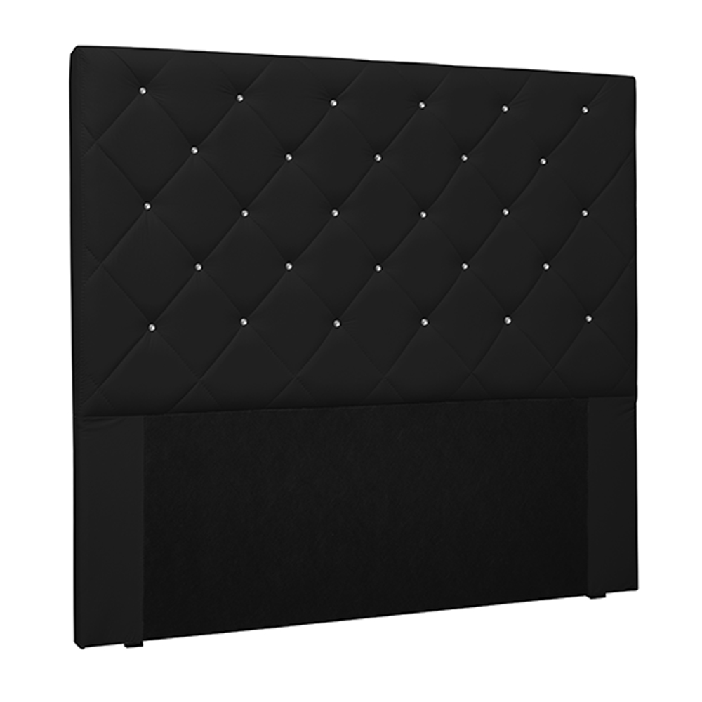 Cabeceira Decorativa King Size 1,95M Tàzio PU Preto G63 - Gran Belo
