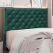 Cabeceira Decorativa King Size 1,95M Tàzio Veludo Verde Floresta G63 - Gran Belo