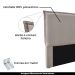 Cabeceira Decorativa King Size 1,95M Trento Linho Areia G63 - Gran Belo