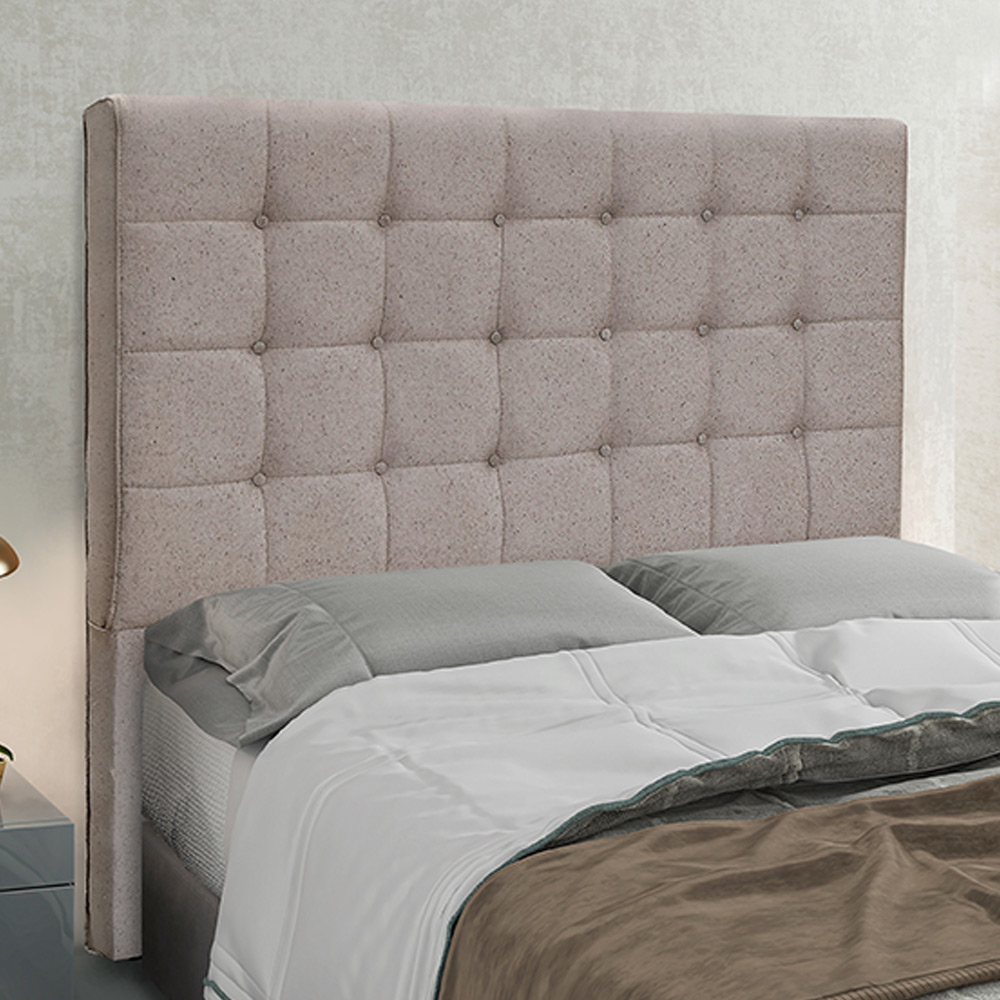 Cabeceira Decorativa King Size 1,95M Tropea Linho Areia G63 - Gran Belo