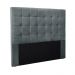 Cabeceira Decorativa King Size 1,95M Tropea Veludo Cinza G63 - Gran Belo