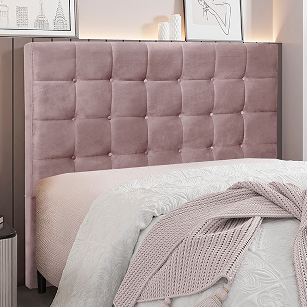 Cabeceira Decorativa King Size 1,95M Tropea Veludo Lilás G63 - Gran Belo