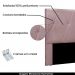 Cabeceira Decorativa King Size 1,95M Yves Veludo Lilás G63 - Gran Belo