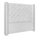 Cabeceira Decorativa King Size 2,19M Loewe PU Branco G63 - Gran Belo