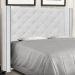 Cabeceira Decorativa King Size 2,19M Loewe PU Branco G63 - Gran Belo