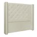 Cabeceira Decorativa King Size 2,19M Loewe PU Marfim G63 - Gran Belo