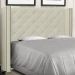 Cabeceira Decorativa King Size 2,19M Loewe PU Marfim G63 - Gran Belo