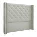 Cabeceira Decorativa King Size 2,19M Loewe Veludo Prata G63 - Gran Belo