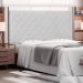 Cabeceira Decorativa Queen Size 1,60M Baelon Pu Branco G63 - Gran Belo