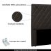 Cabeceira Decorativa Queen Size 1,60M Baelon Pu Marrom G63 - Gran Belo