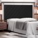Cabeceira Decorativa Queen Size 1,60M Baelon Pu Preto G63 - Gran Belo
