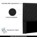 Cabeceira Decorativa Queen Size 1,60M Baelon Pu Preto G63 - Gran Belo