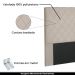Cabeceira Decorativa Queen Size 1,60M Baelon Suede Bege G63 - Gran Belo