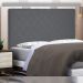 Cabeceira Decorativa Queen Size 1,60M Baelon Suede Cinza G63 - Gran Belo