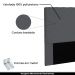 Cabeceira Decorativa Queen Size 1,60M Baelon Suede Cinza G63 - Gran Belo